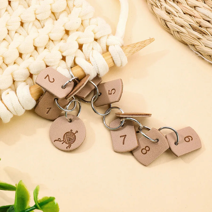 Number Stitch Markers Bead Chain Multifunction Crochet Markers Digital Crochet Locking Knitting Markers DIY Sewing Accessories