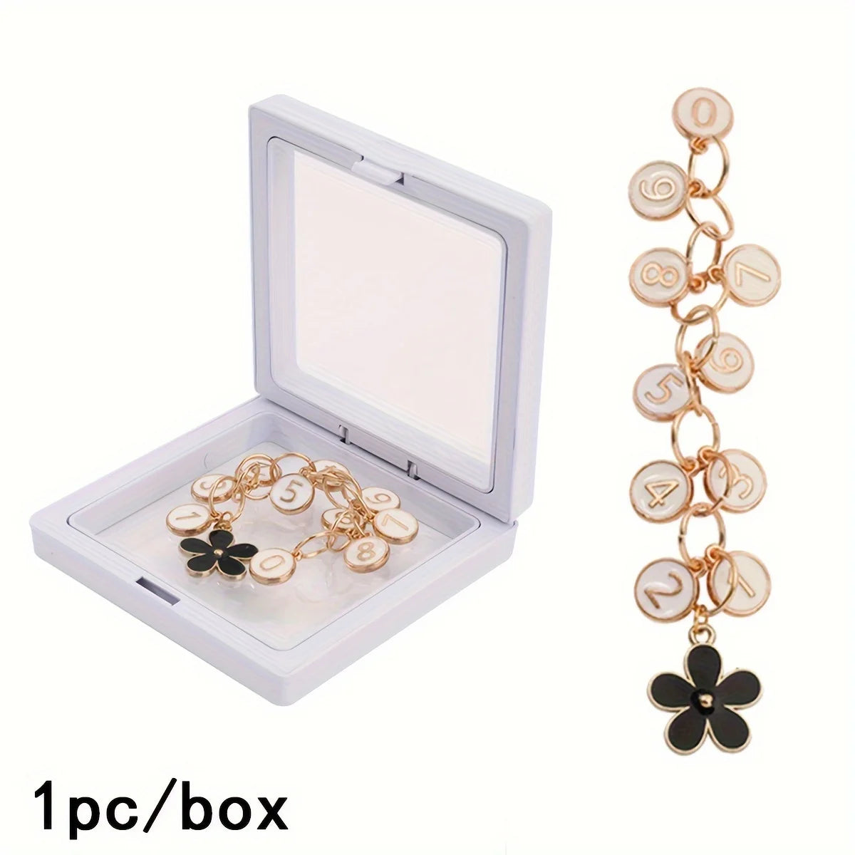 Number Stitch Markers Bead Chain Multifunction Crochet Markers Digital Crochet Locking Knitting Markers DIY Sewing Accessories