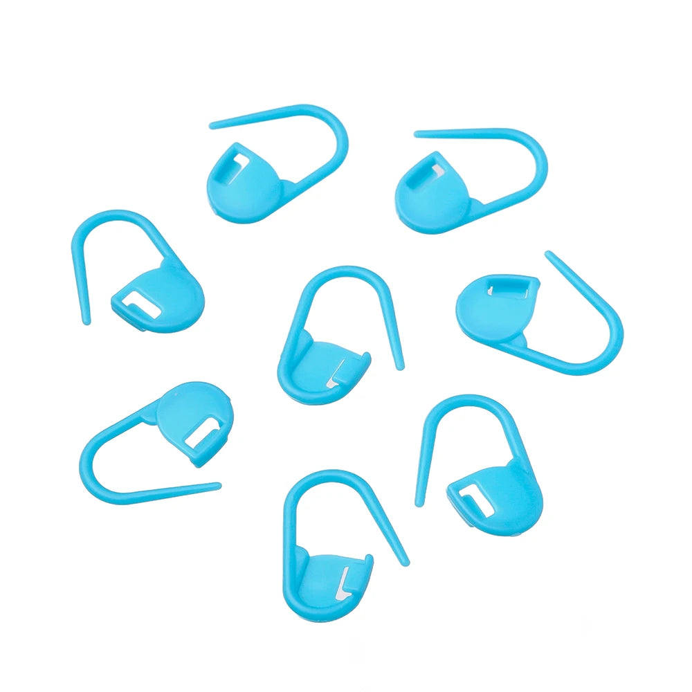 100Pcs/lot Colorful Locking Stitch Markers Plastic Knitting Crochet Locking Crochet Needle Clip Hook Tool for DIY Jewelry Making