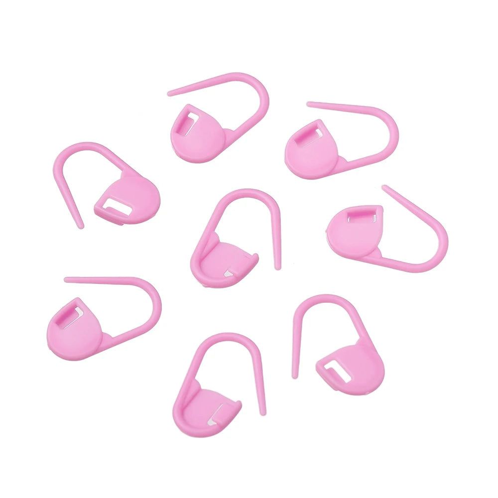 100Pcs/lot Colorful Locking Stitch Markers Plastic Knitting Crochet Locking Crochet Needle Clip Hook Tool for DIY Jewelry Making