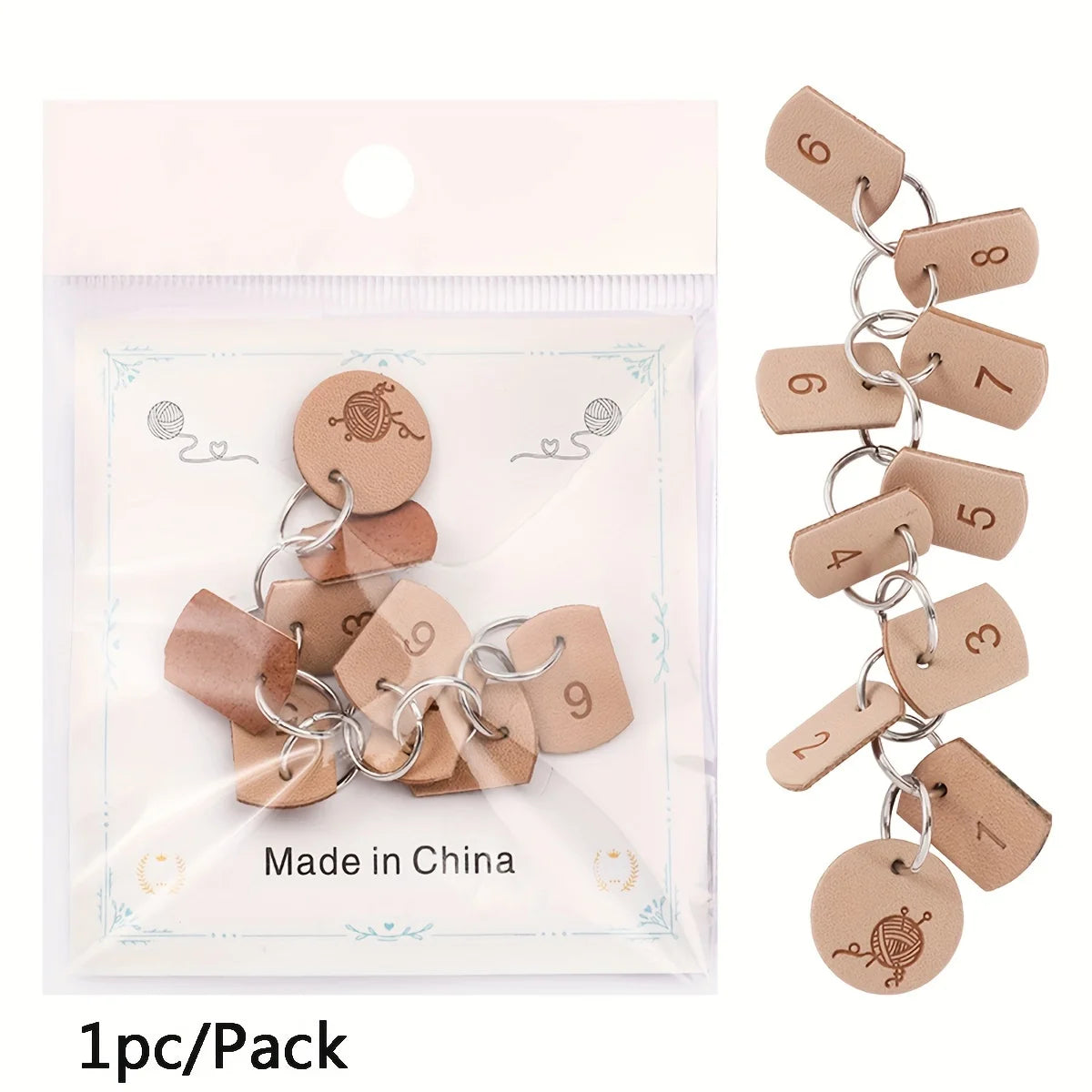 Number Stitch Markers Bead Chain Multifunction Crochet Markers Digital Crochet Locking Knitting Markers DIY Sewing Accessories