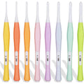 8pcs Inline Crochet Hooks Set Ergonomic Non Slip Crochet Hook for Crocheting Beginners 2.5mm-6mm Soft Grip Crochet Hooks