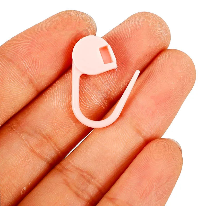 50-100Pcs/Bag Plastic Small Clip Locking Stitch Markers Crochet Latch Knitting Tools Needle Clip Hook Sewing Tool Mixed Color