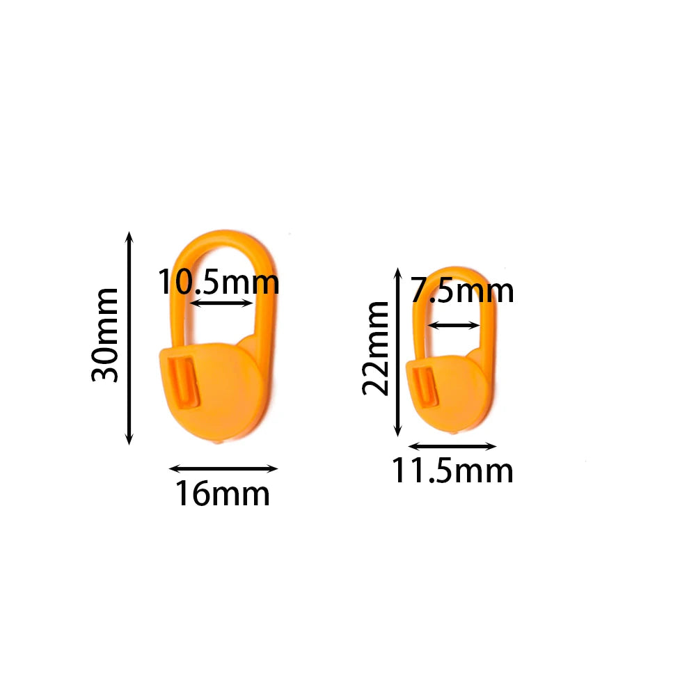 100Pcs/lot Colorful Locking Stitch Markers Plastic Knitting Crochet Locking Crochet Needle Clip Hook Tool for DIY Jewelry Making