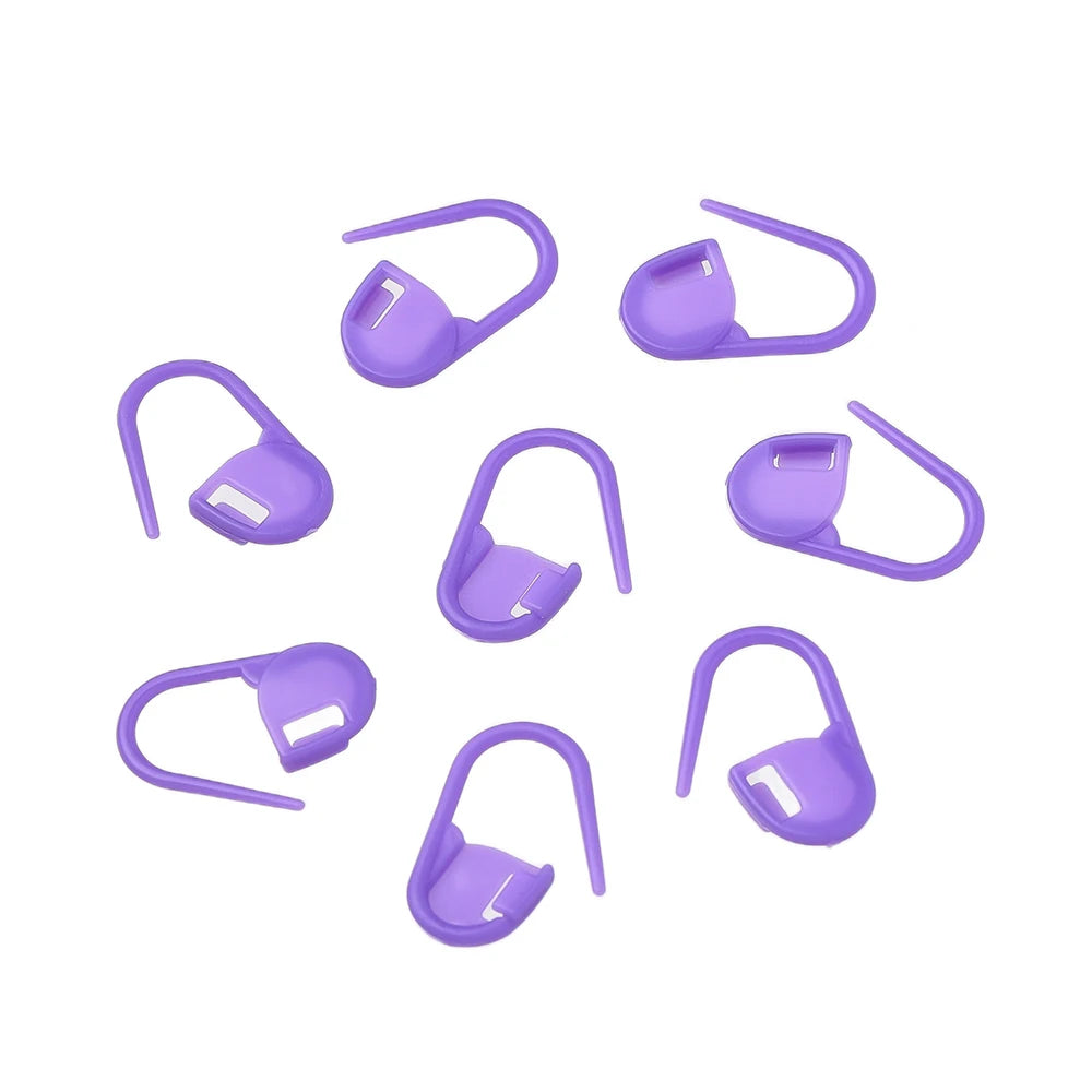 100Pcs/lot Colorful Locking Stitch Markers Plastic Knitting Crochet Locking Crochet Needle Clip Hook Tool for DIY Jewelry Making