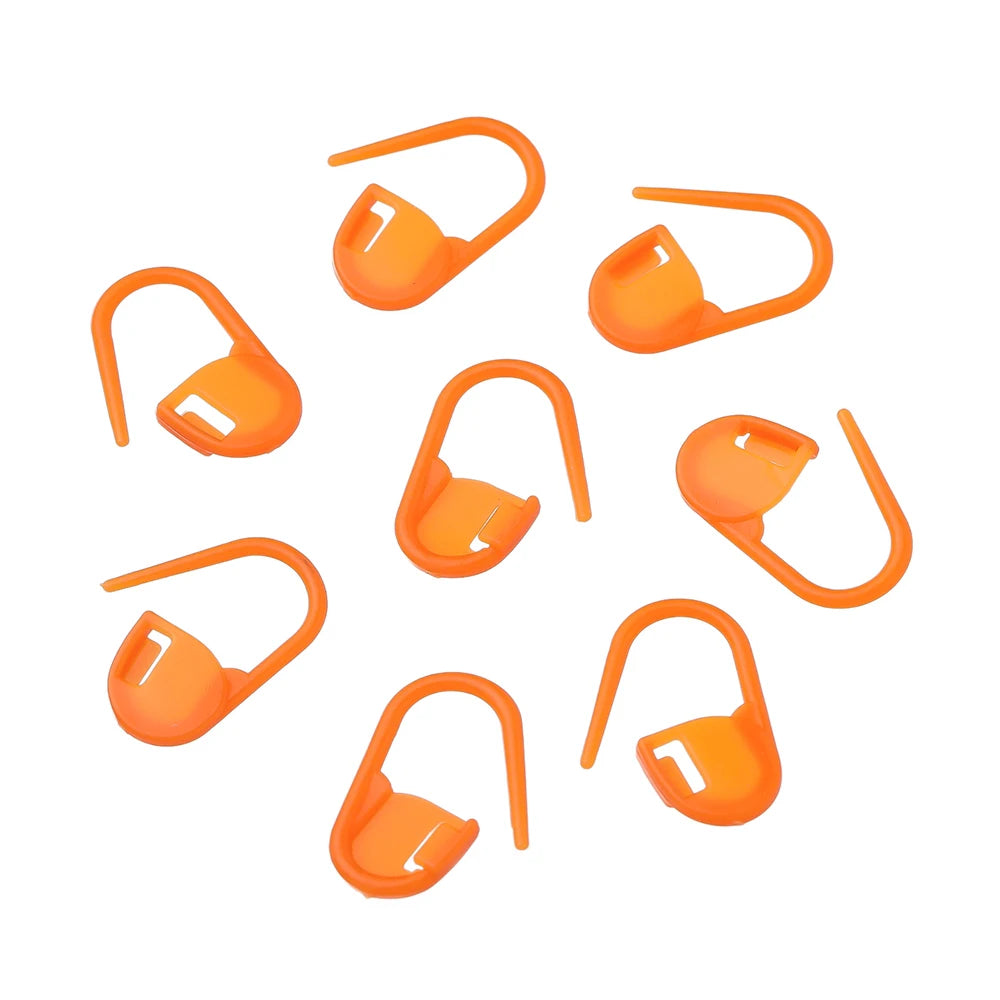 100Pcs/lot Colorful Locking Stitch Markers Plastic Knitting Crochet Locking Crochet Needle Clip Hook Tool for DIY Jewelry Making
