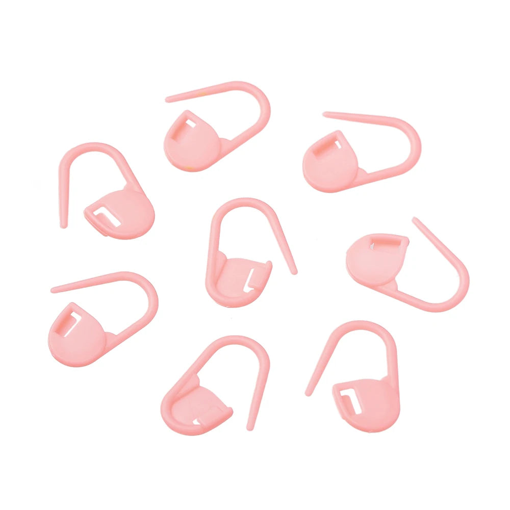 100Pcs/lot Colorful Locking Stitch Markers Plastic Knitting Crochet Locking Crochet Needle Clip Hook Tool for DIY Jewelry Making