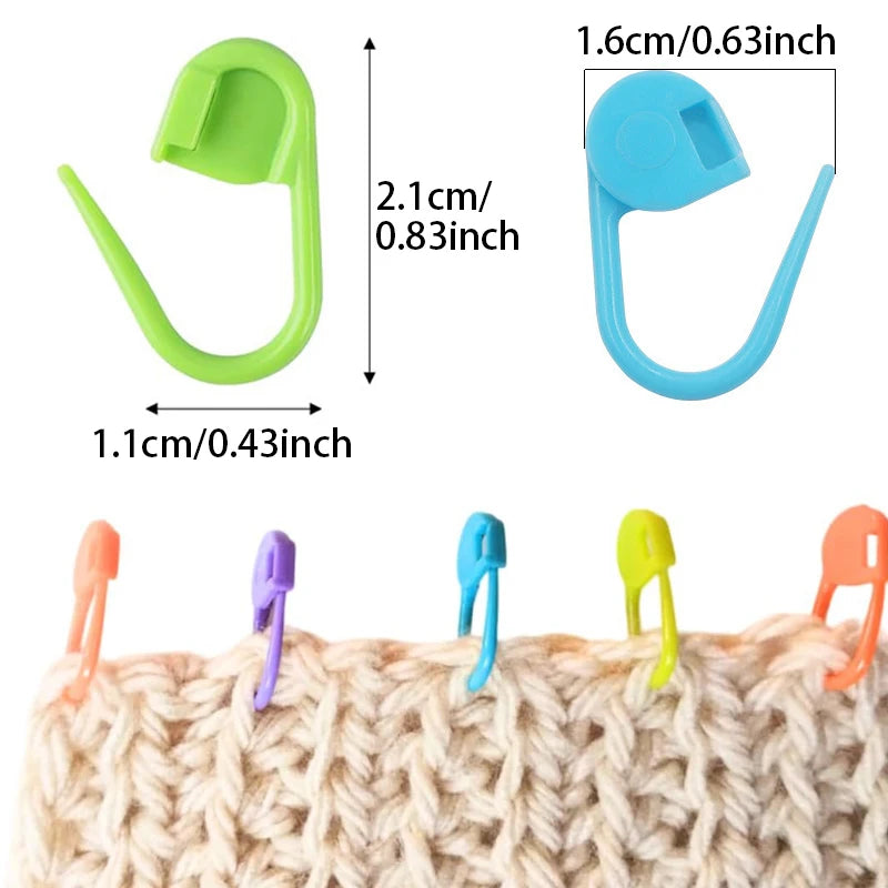 10-1000Pcs Mix Color Knitting Stitch Counter Crochet Locking Stitch Markers Stitch Needle Clip Knitting Crochet Marker DIY Craft